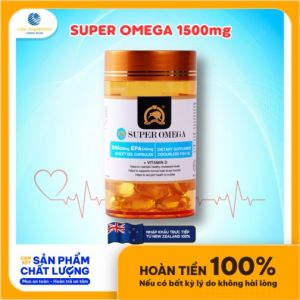 [LYNA] Viên dầu cá hàm lượng cao Super Omega hỗ trợ giảm Cholesterol máu, tăng cường chức năng não và mắt
