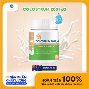 [LYNA] Viên nhai sữa non bổ sung dinh dưỡng, kháng thể liều cao Colostrum 200IgG – Hộp 30 viên